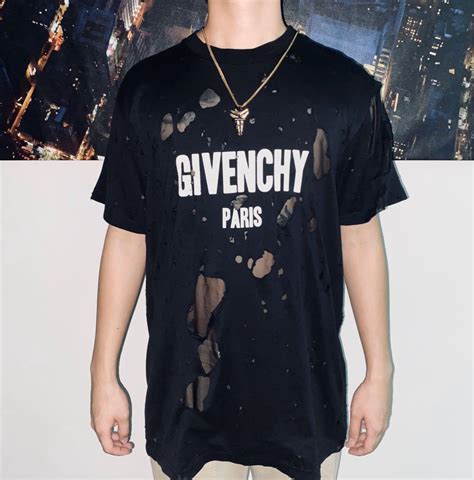 givenchy destroyed t shirt price|givenchy t shirt men sale.